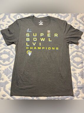 Los Angeles Rams Super Bowl LVI Champions Fanatics T-Shirt Men’s Large